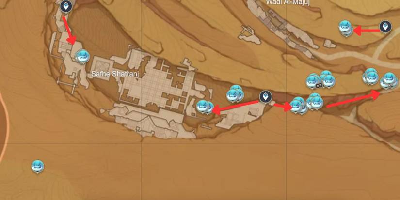 Genshin Impact_ Fungi Farming Route Safte Shatranj 