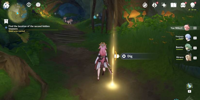 Genshin Impact_ Returning Curios World Quest Guide Second Chest Dig Spot