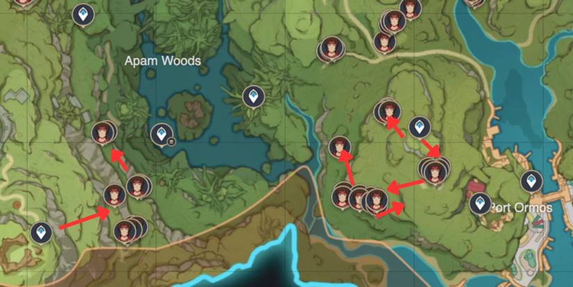 Genshin Impact_ Treasure Hoarder Locations in Apam Woods (South) and Ardravi Valley