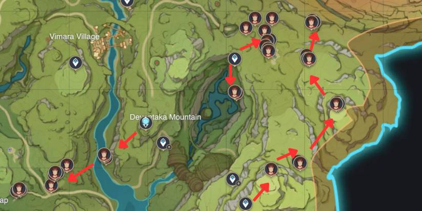 Genshin Impact_ Treasure Hoarder Locations in Devantaka Mountain