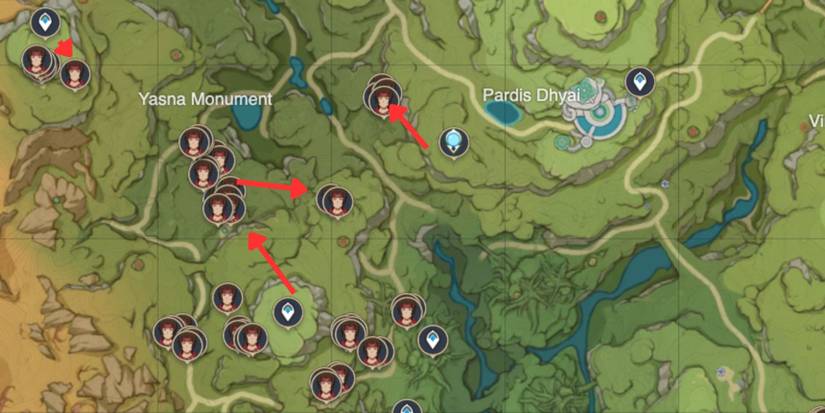 Genshin Impact_ Treasure Hoarder Locations in Other Locations In Sumeru Rainforest