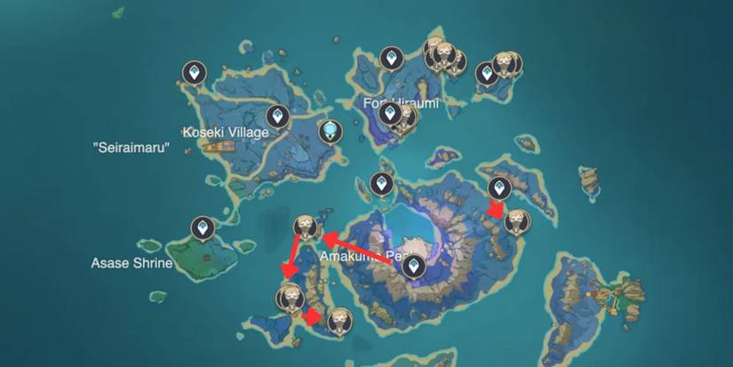 Genshin Impact_ Treasure Hoarder Locations in Seirai Island
