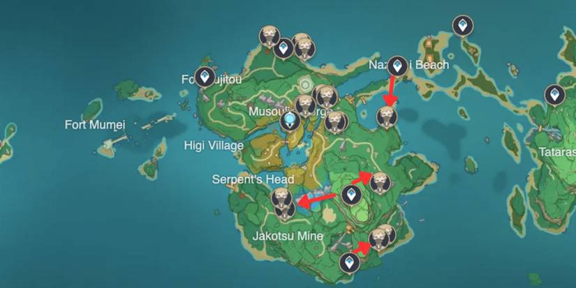 Genshin Impact_ Treasure Hoarder Locations in Yashiori Island