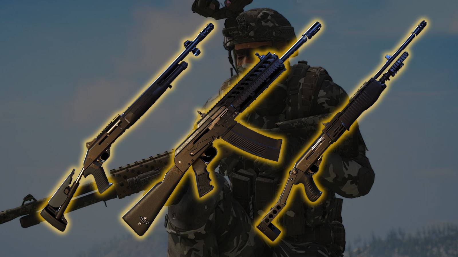 highlighted shotguns from ghost recon breakpoint