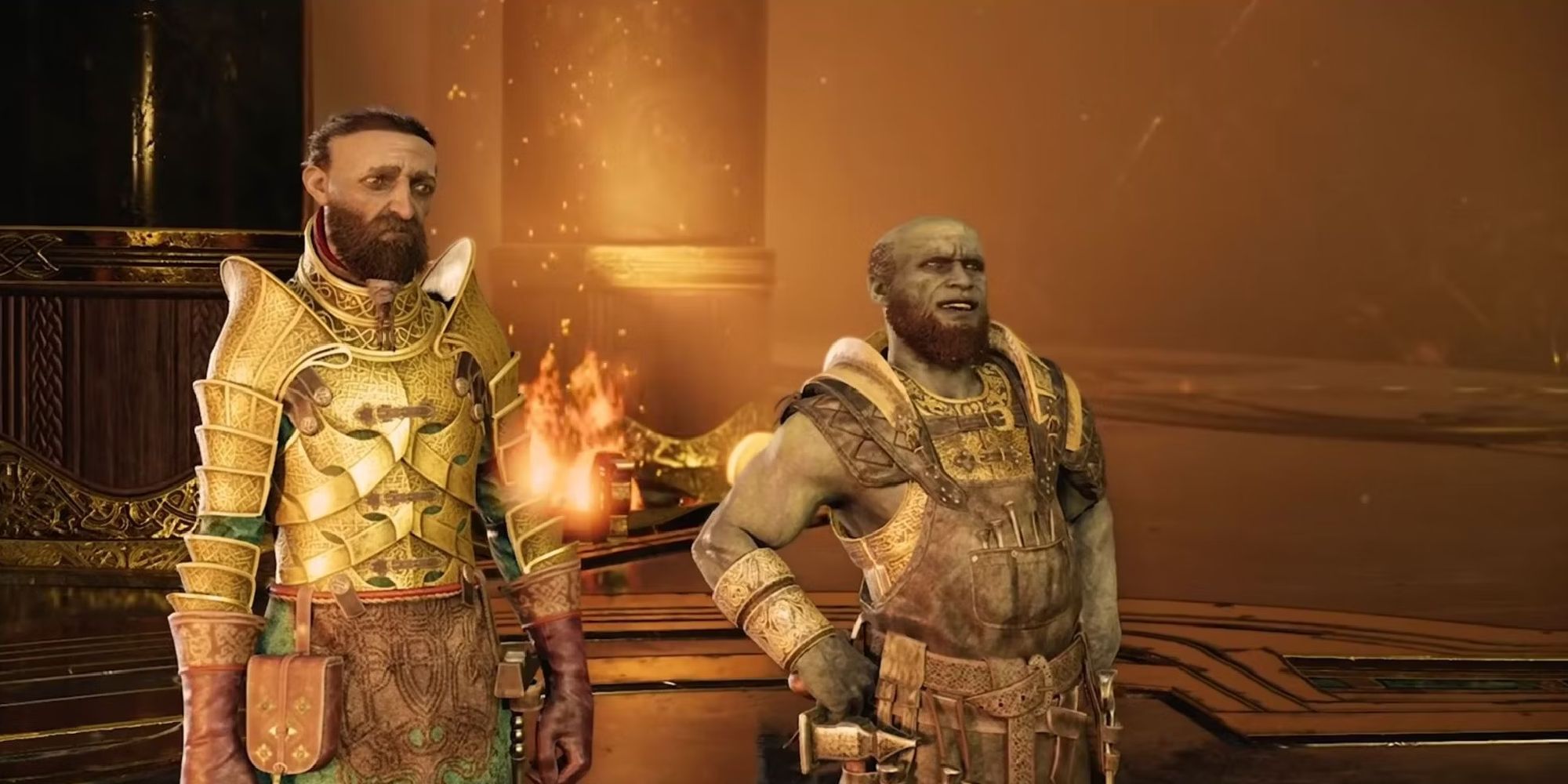 The dwarven brothers Brok and Sindri in God of War