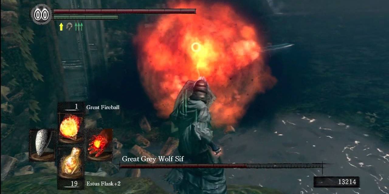 Great Fireball in Dark Souls
