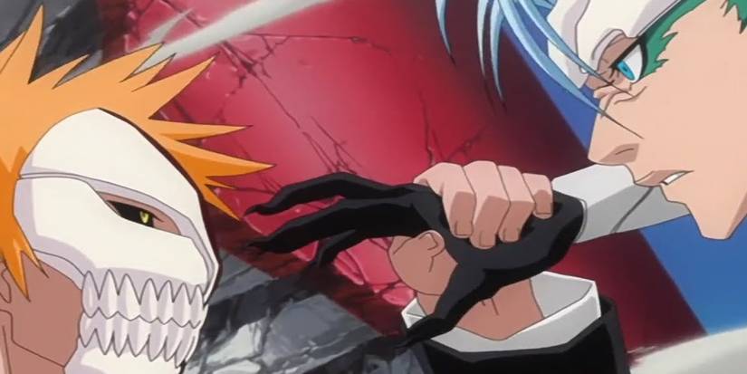 Grimmjow Fighting Masked Ichigo