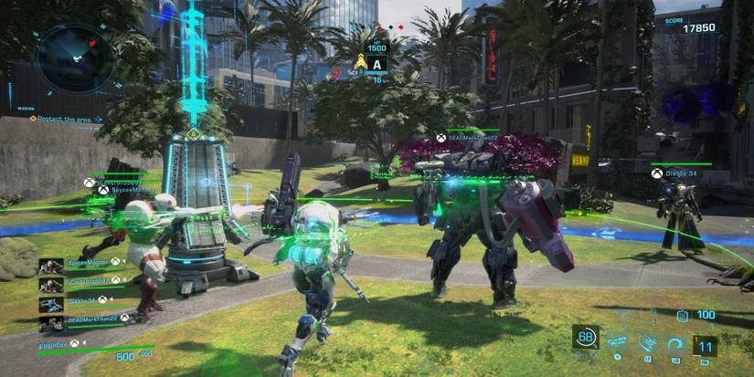 Healing the party in Exoprimal