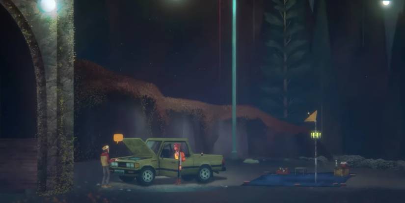 Riley turns on the ignition