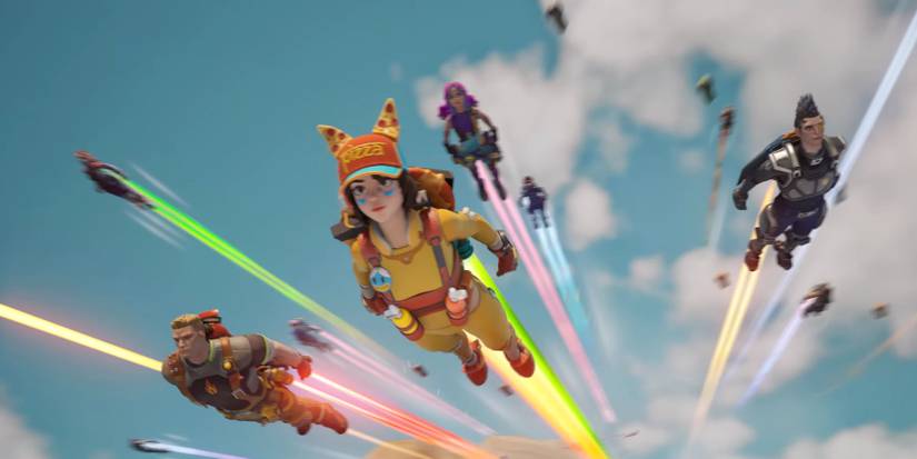 Heroes dropping on the map