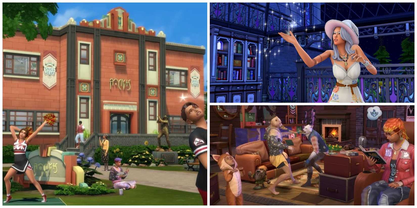 High School Lots, Spellcasters and Werewolves in The Sims 4