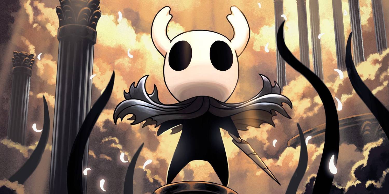 Hollow Knight - Promotional Art Of The Knight Looking Up At The Radiance
