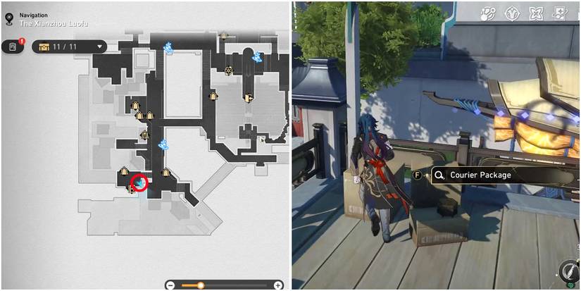 honkai star rail all central starskiff haven courier packages location 5