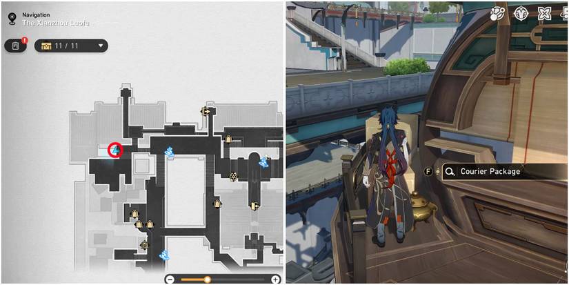 honkai star rail all central starskiff haven courier packages location 8