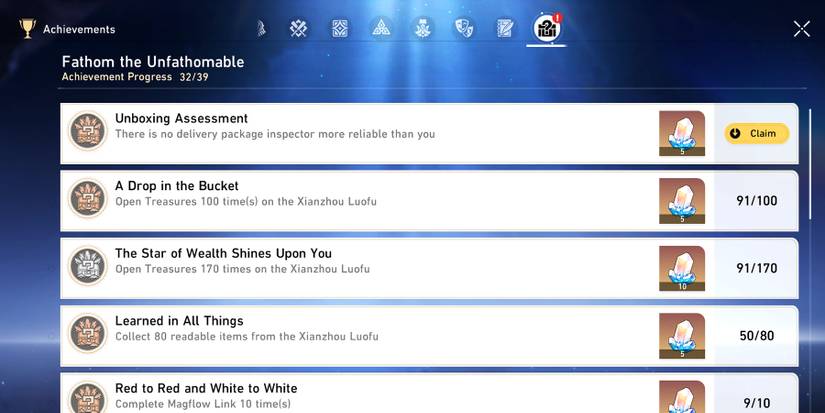 honkai star rail how to get unboxing assessment achievement