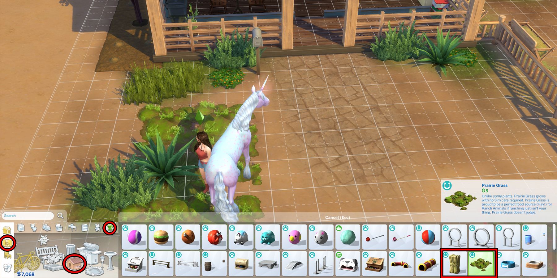 how to get prairie grass from buy mode in the sims 4