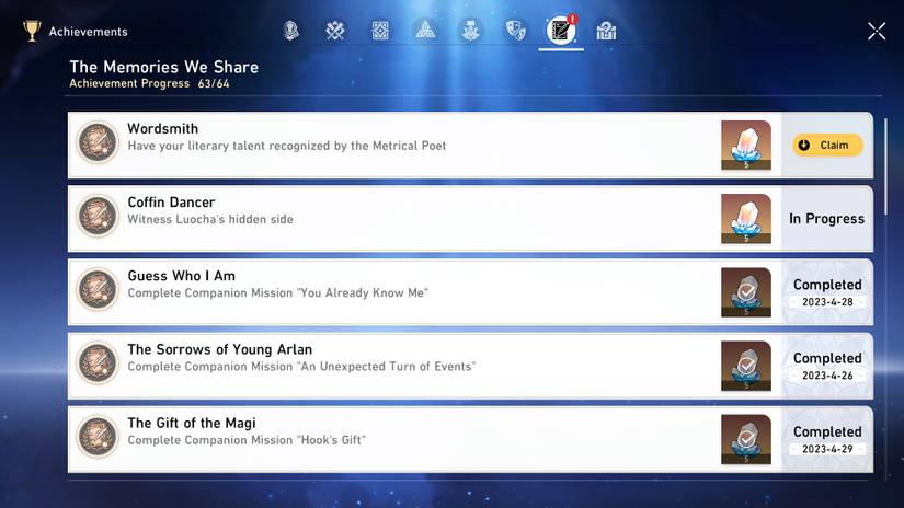 how to get the wordsmith and literary novice achievement in honkai star rail