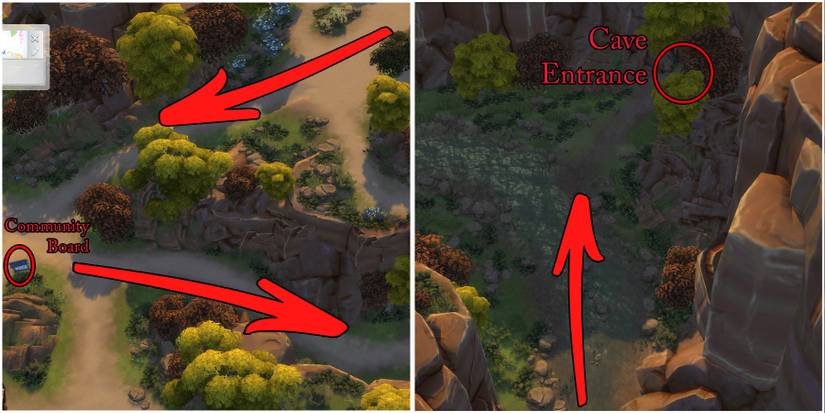 how to reach dreadhorse caverns in the sims 4