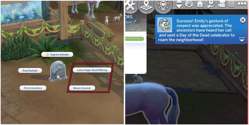 how to talk with ghost horse in the sims 4