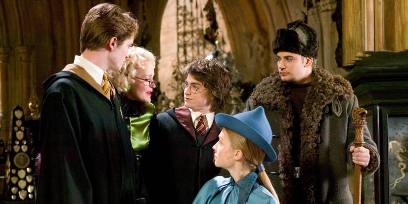 Harry Potter Triwizard Tournament Champions with Rita Skeeter