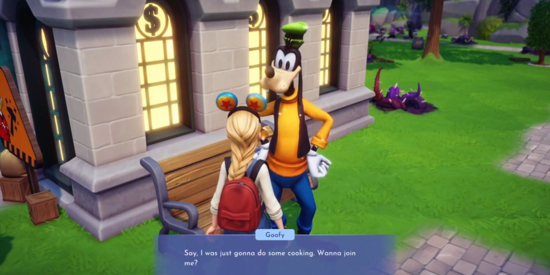 goofy inviting players to cook disney dreamlight valley