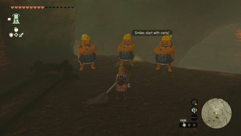 Zelda Tears of the Kingdom_Mine Cart Land_Gorons
