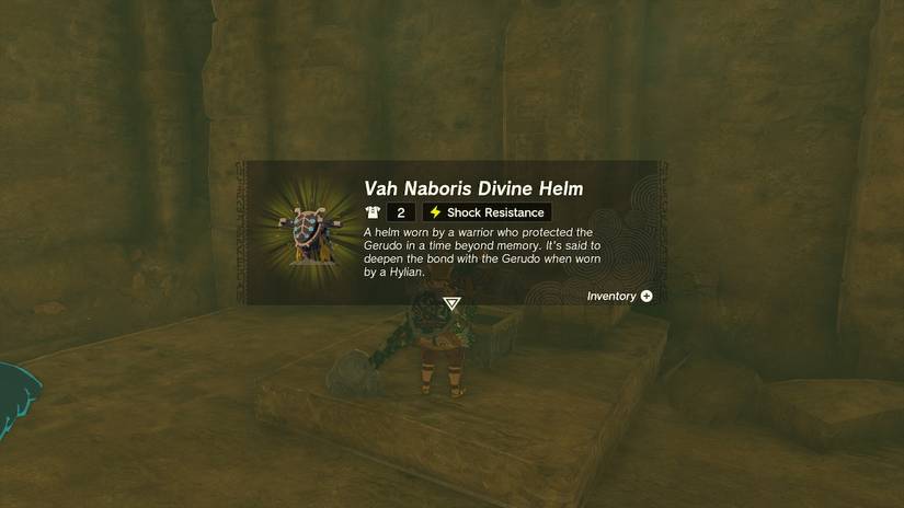 Zelda Tears of the Kingdom_Gerudo West Underground Ruins_Vah Naboris Divine Helm