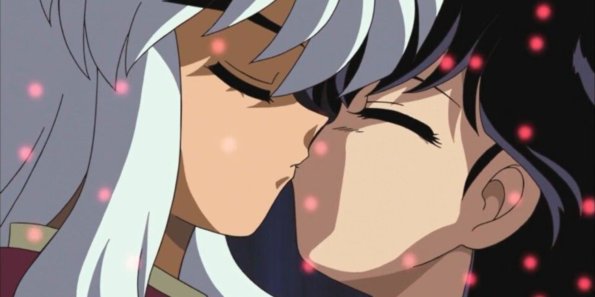 Kagome & Inuyasha kiss in Inuyasha