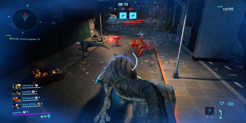 Invading another team’s game as a T-Rex in Exoprimal