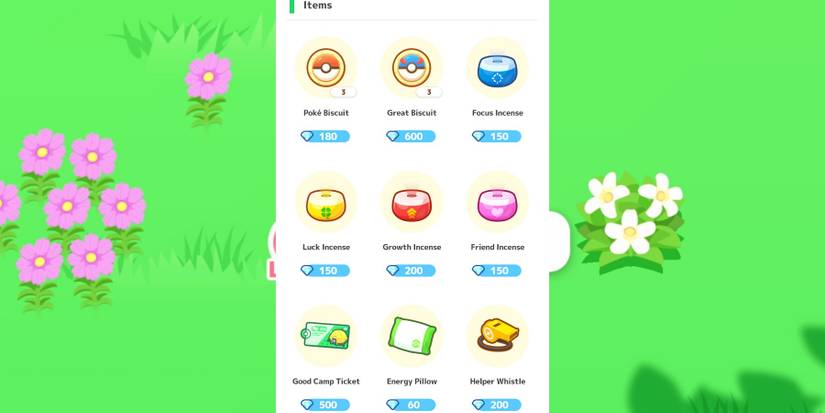 items that can only be bought with diamonds