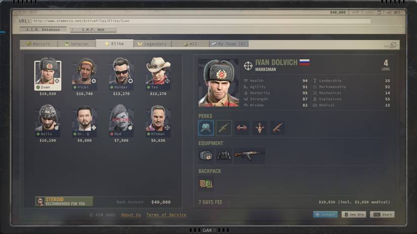 Jagged Alliance 3 Mercenaries Ivan