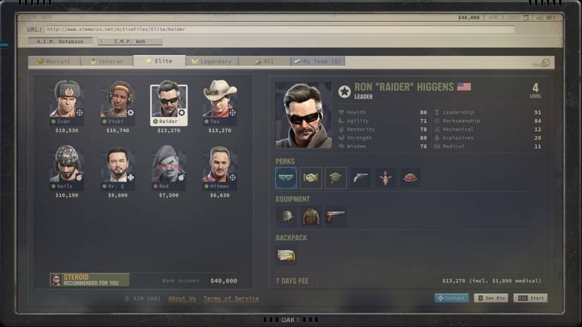 Jagged Alliance 3 Mercenaries Raider