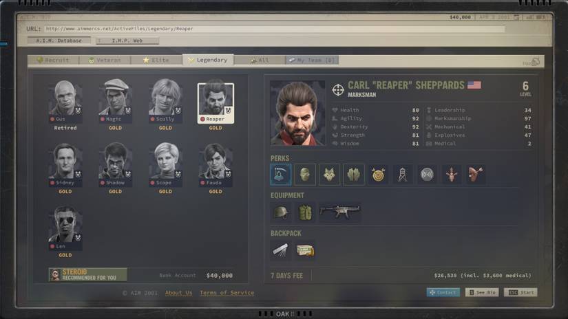 Jagged Alliance 3 Mercenaries Reaper