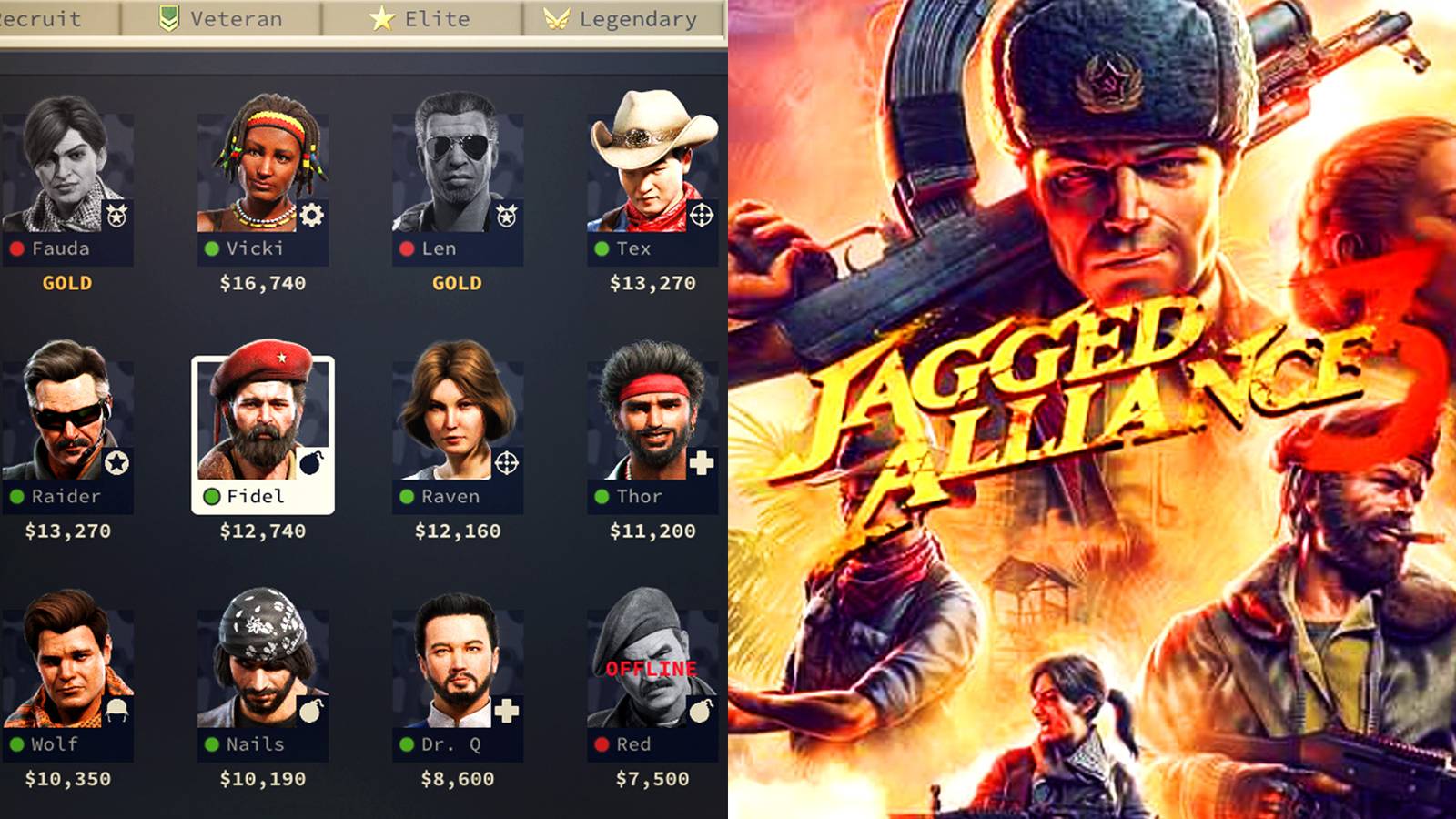 Jagged Alliance 3 Mercenaries