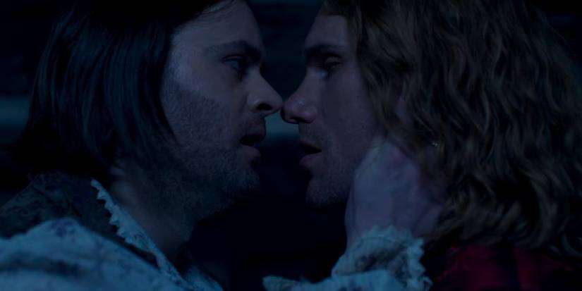 Jaskier And Prince Radovid kissing scene