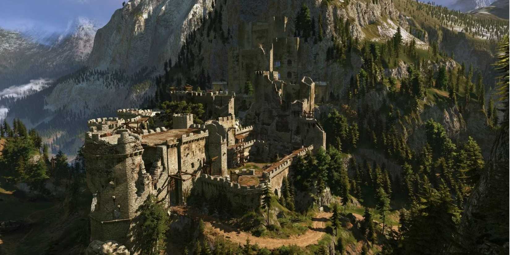 Kaer Morhen during the day