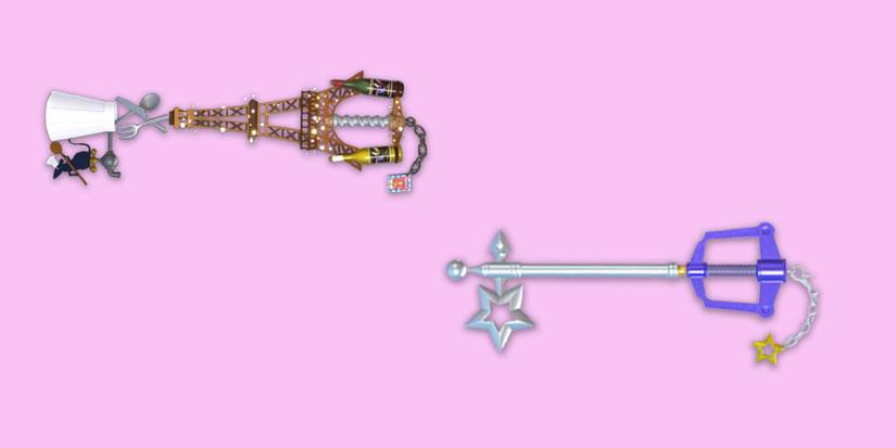 kingdom hearts 3 grand chef starlight keyblades