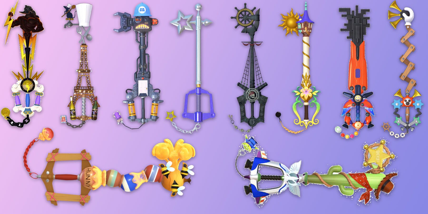 Kingdom Hearts 3 Keyblade List