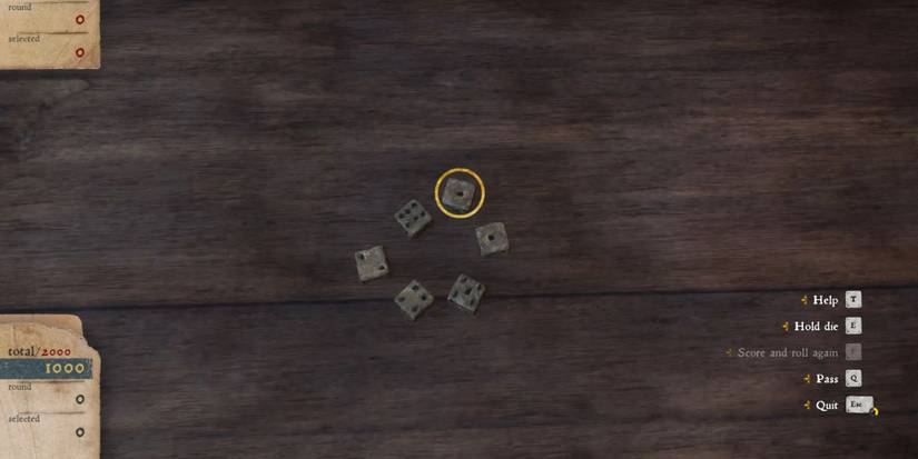 Kingdom Come Deliverance Farkle Dice Game