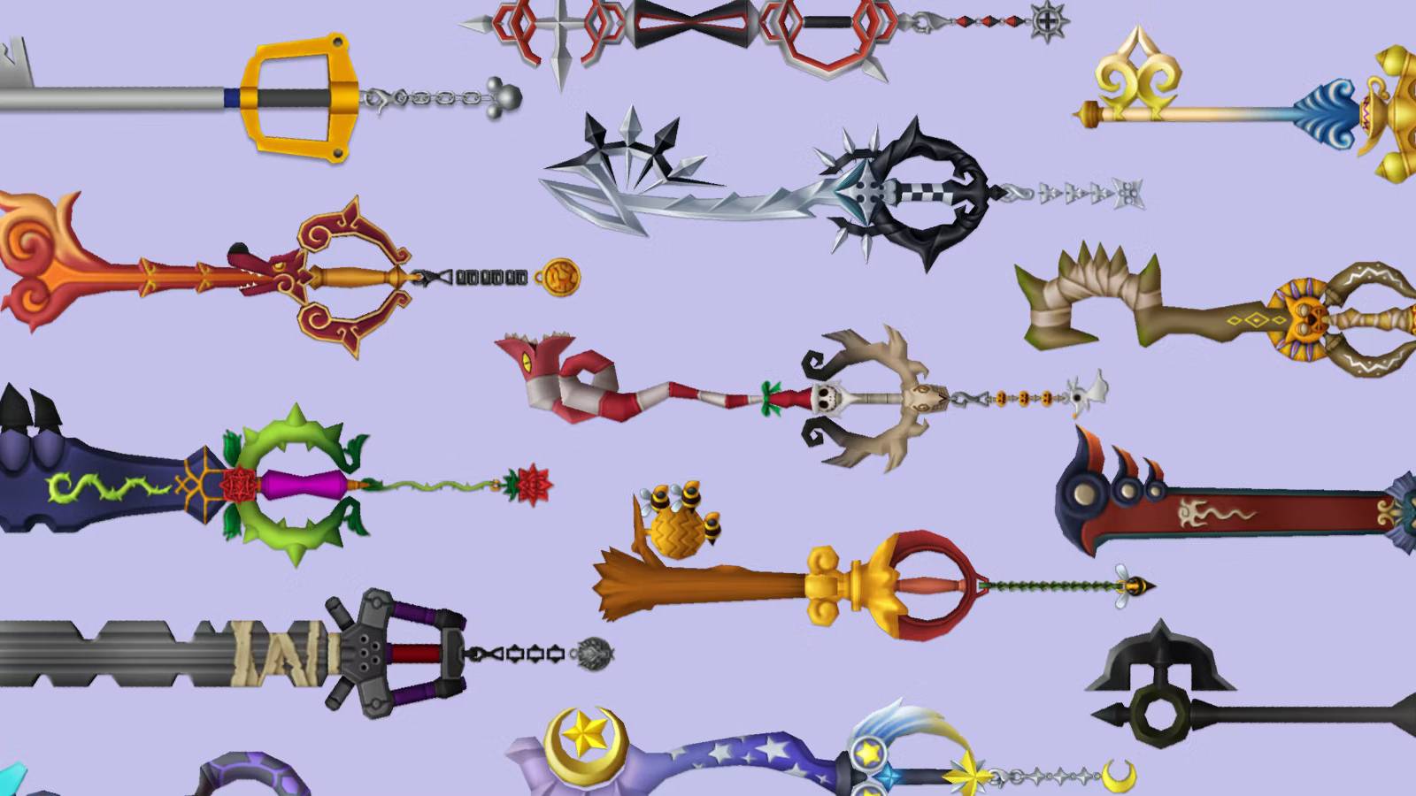 kingdom hearts 2 keyblades