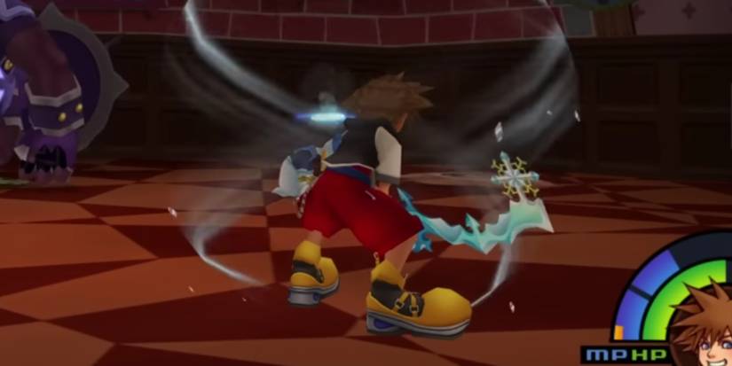 kingdom hearts sora wielding diamond dust keyblade
