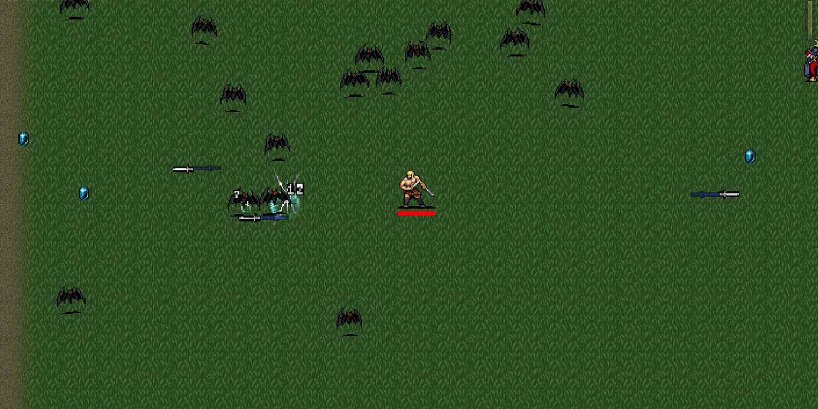 Using the Knife in Vampire Survivors