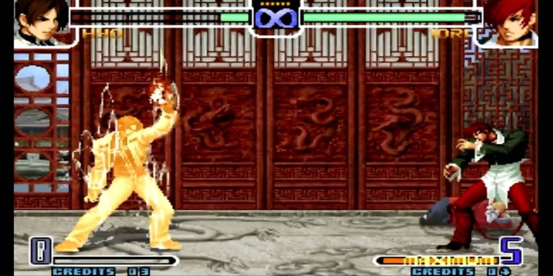 Kyo Kusanagi executing a Desperation Move