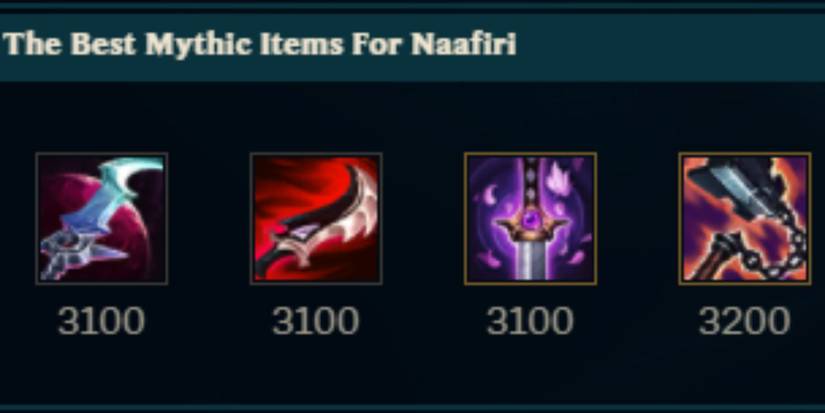 League of Legends Naafiri Mythic Items