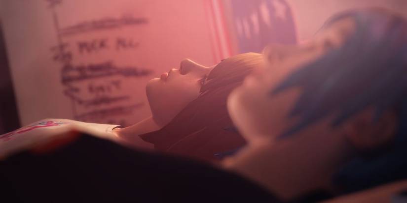 life is strange max and chloe laying in bed