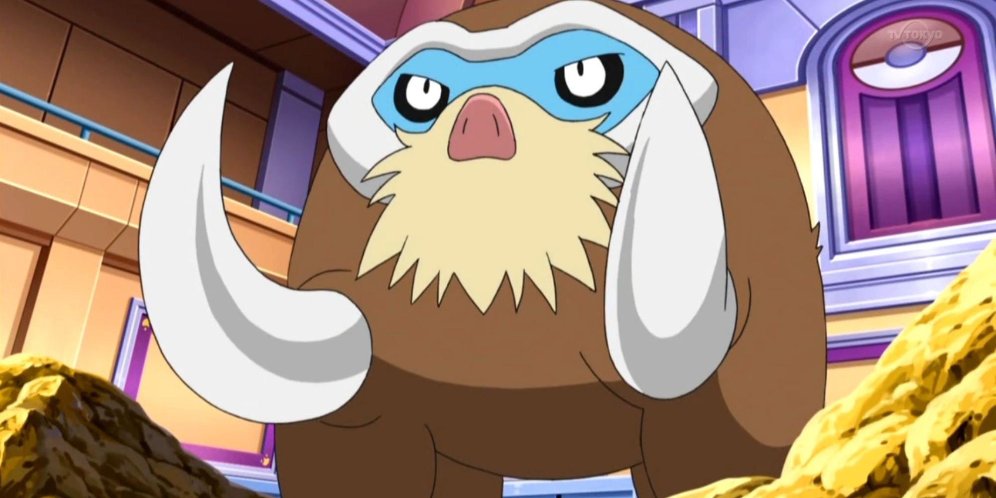 An image depicitng Mamoswine from Pokemon.