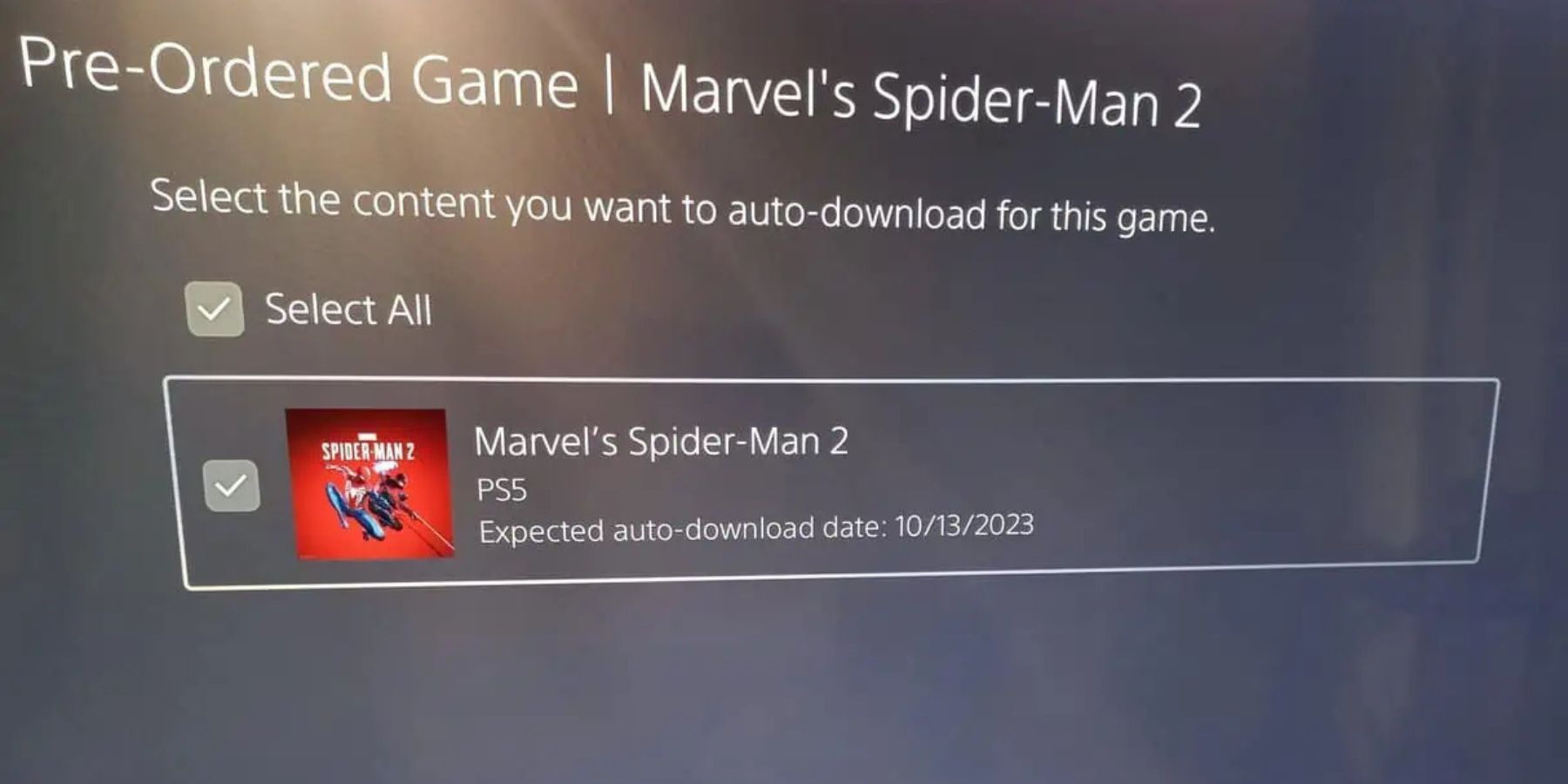 marvel's spider-man 2 pre-load