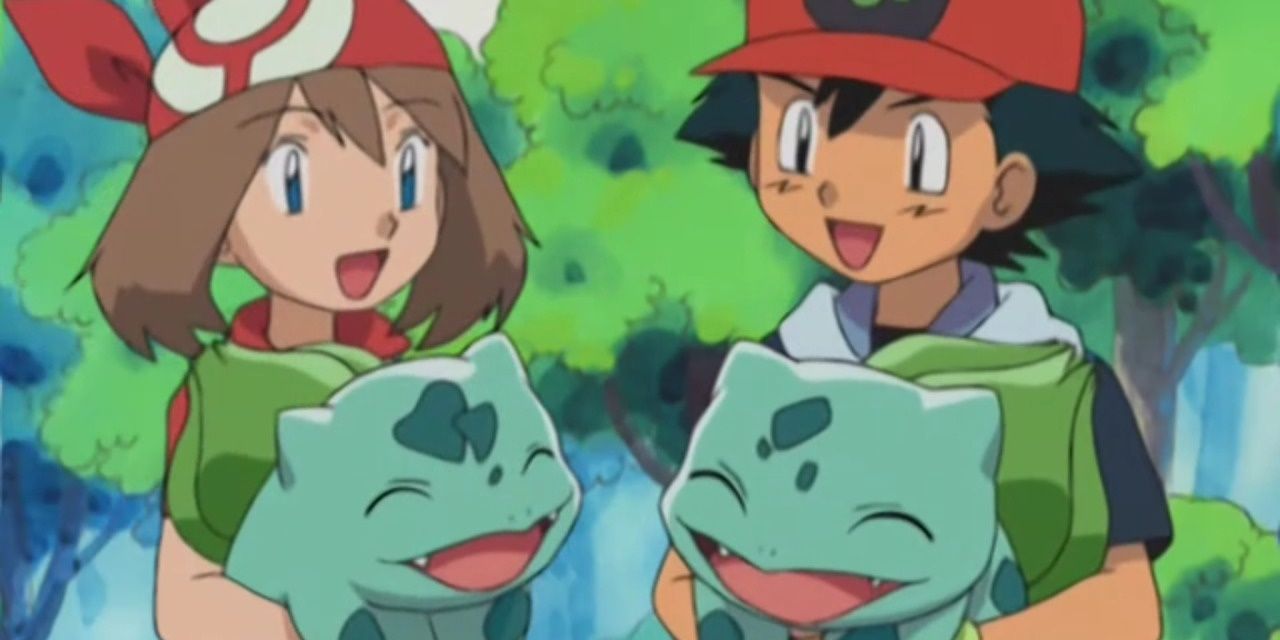 May and Ash in Pokemon