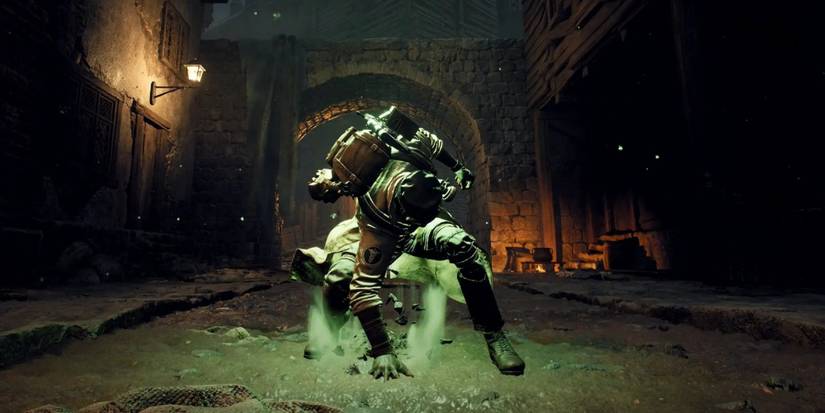 The Medic Archetype using its Wellspring skill in Remnant 2