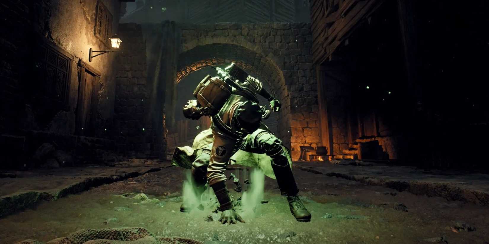 The Medic Archetype using its Wellspring skill in Remnant 2